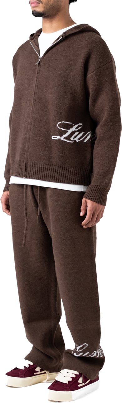 LUMI3RE The Lumi3re Knitted Pants Brown Bruin