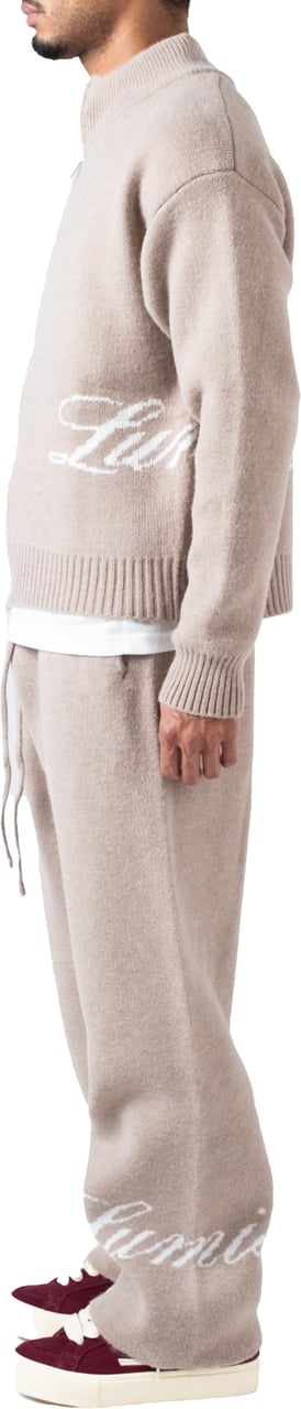 LUMI3RE The Lumi3re Knitted Pants Beige Beige