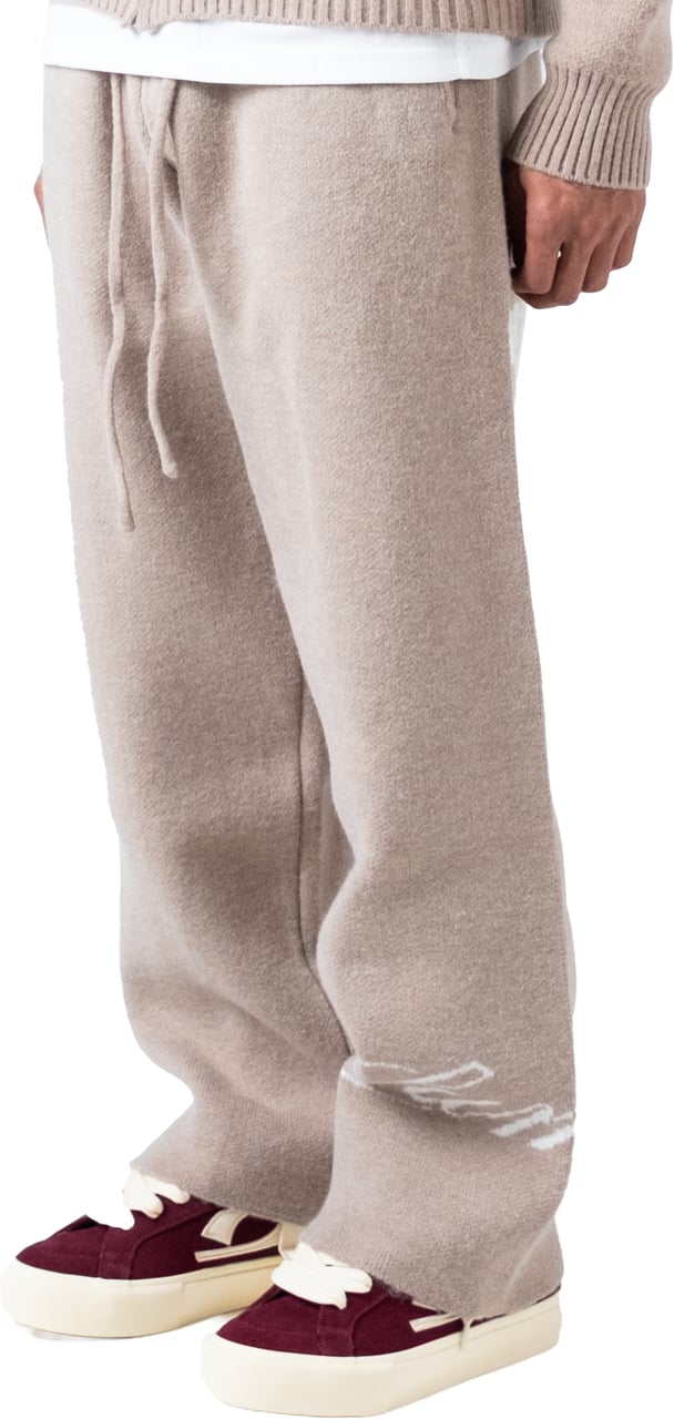 LUMI3RE The Lumi3re Knitted Pants Beige Beige