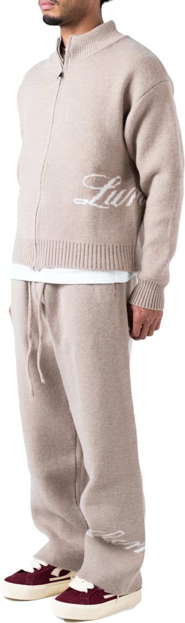 LUMI3RE The Lumi3re Knitted Pants Beige Beige