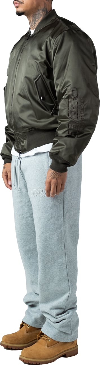 LUMI3RE Republique Nylon Bomber Jacket Green Groen