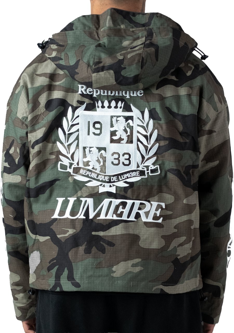 LUMI3RE Republique Camo Windbreaker Groen