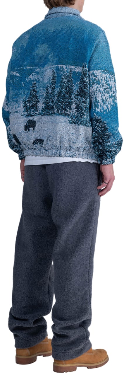 LUMI3RE Mountain Lake Jacquard Jacket Lichtblauw