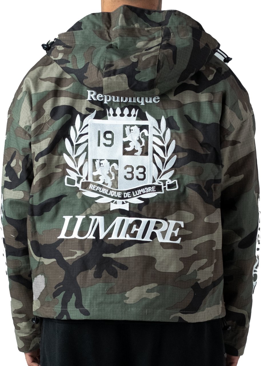 LUMI3RE Republique Camo Windbreaker Groen