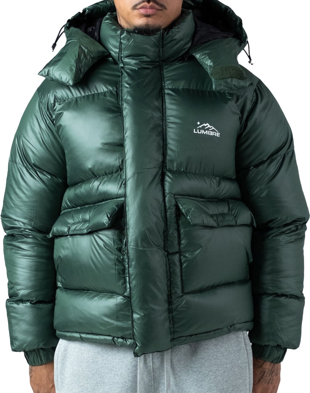 LUMI3RE Lumi-Tex Puffer Jacket Dark Green Groen
