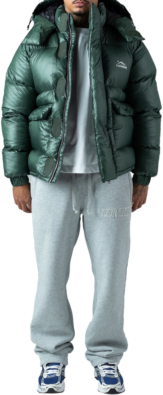 LUMI3RE Lumi-Tex Puffer Jacket Dark Green Groen