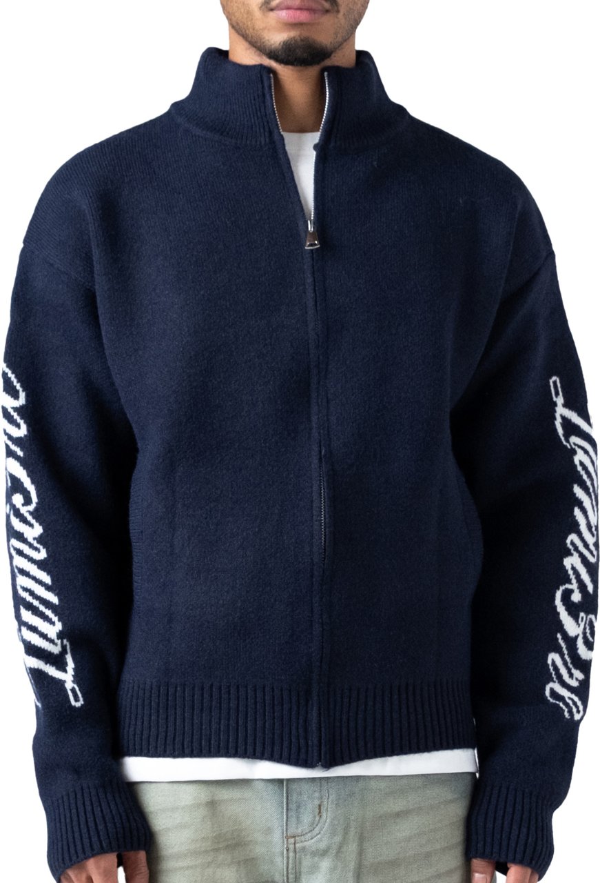 LUMI3RE The Lumi3re Cardigan Dark Blue Blauw