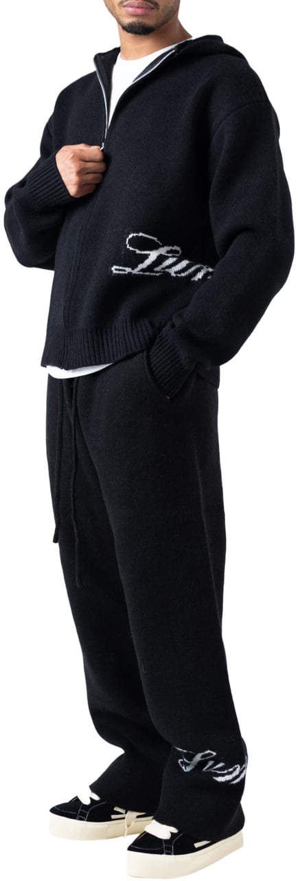 LUMI3RE The Lumi3re Zipper Hoodie Black Zwart