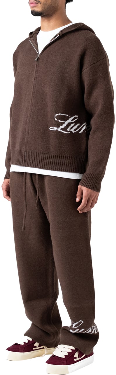 LUMI3RE The Lumi3re Knitted Pants Brown Bruin