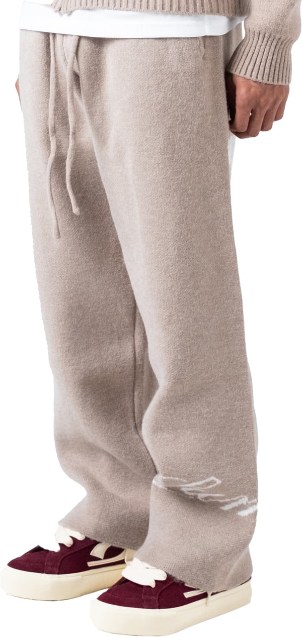 LUMI3RE The Lumi3re Knitted Pants Beige Beige