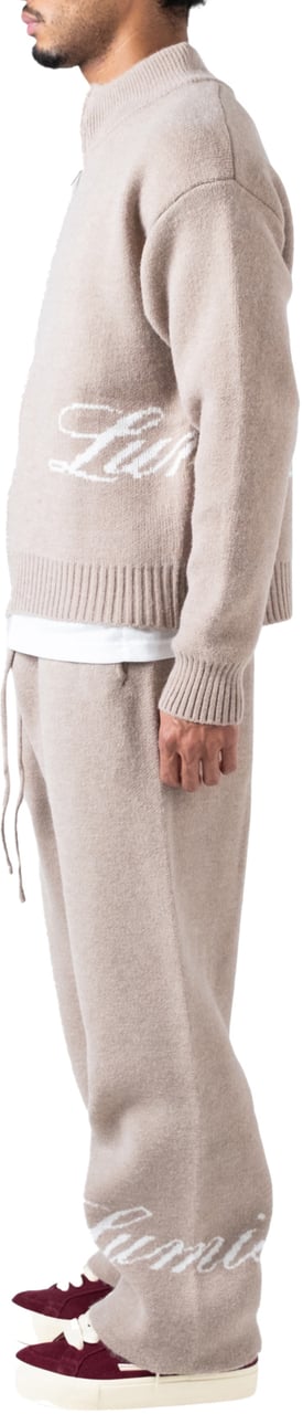LUMI3RE The Lumi3re Knitted Pants Beige Beige