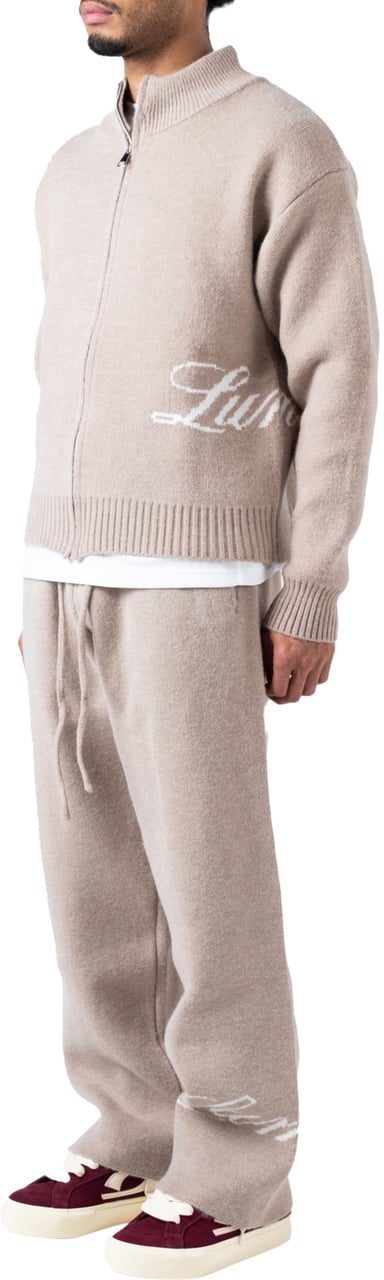 LUMI3RE The Lumi3re Knitted Pants Beige Beige