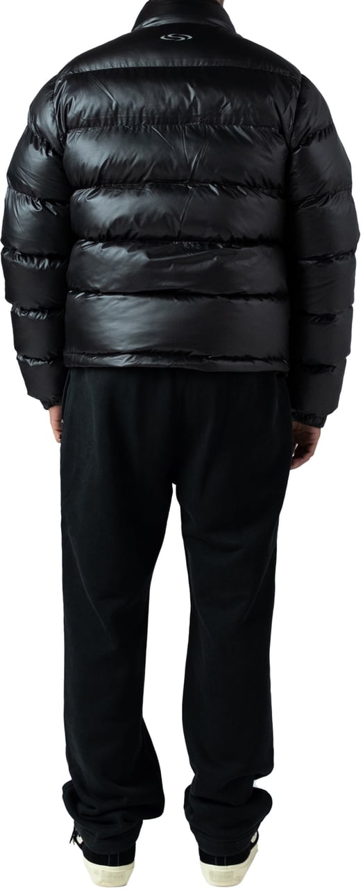 LUMI3RE The Wave Hoodless Puffer Jacket Black Zwart