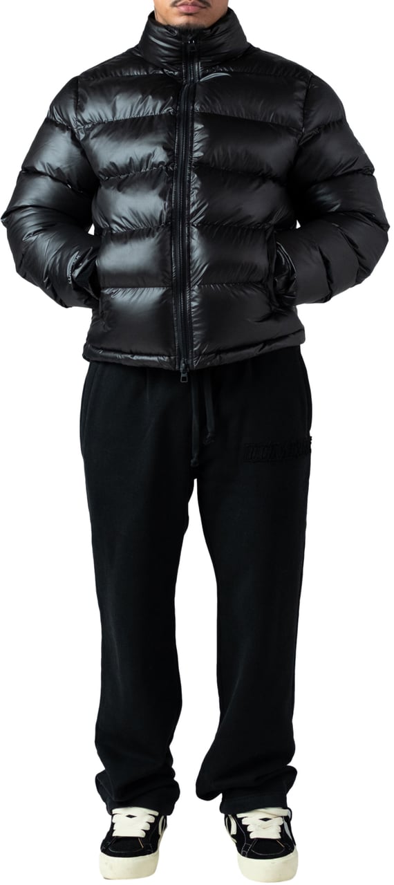 LUMI3RE The Wave Hoodless Puffer Jacket Black Zwart