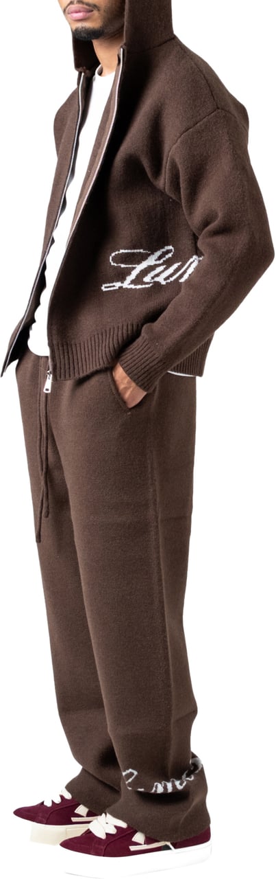 LUMI3RE The Lumi3re Zipper Hoodie Brown Bruin