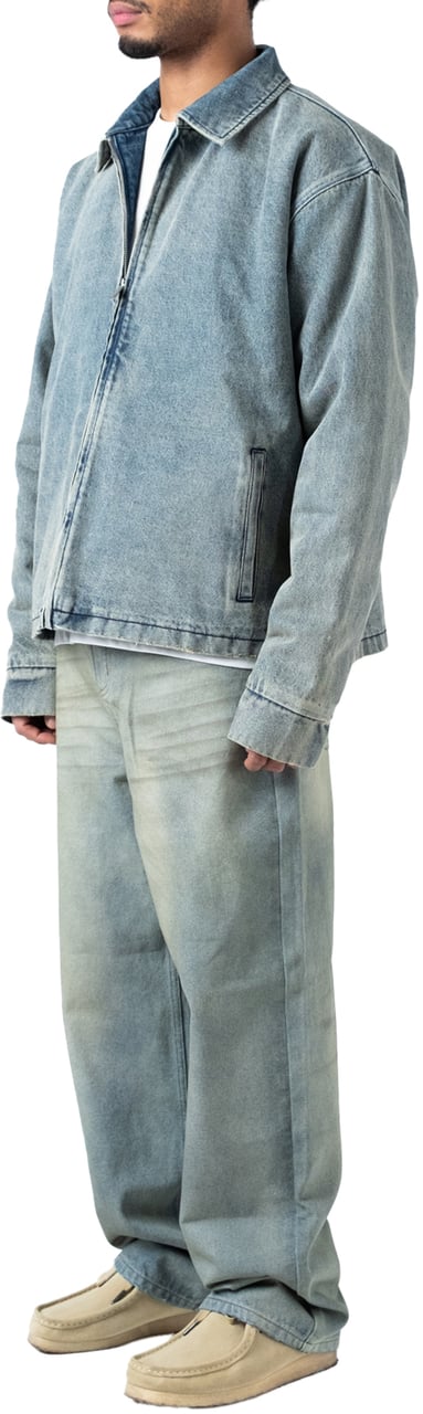 LUMI3RE Leather Patch ‘1933’ Jeans (Man) Lichtblauw