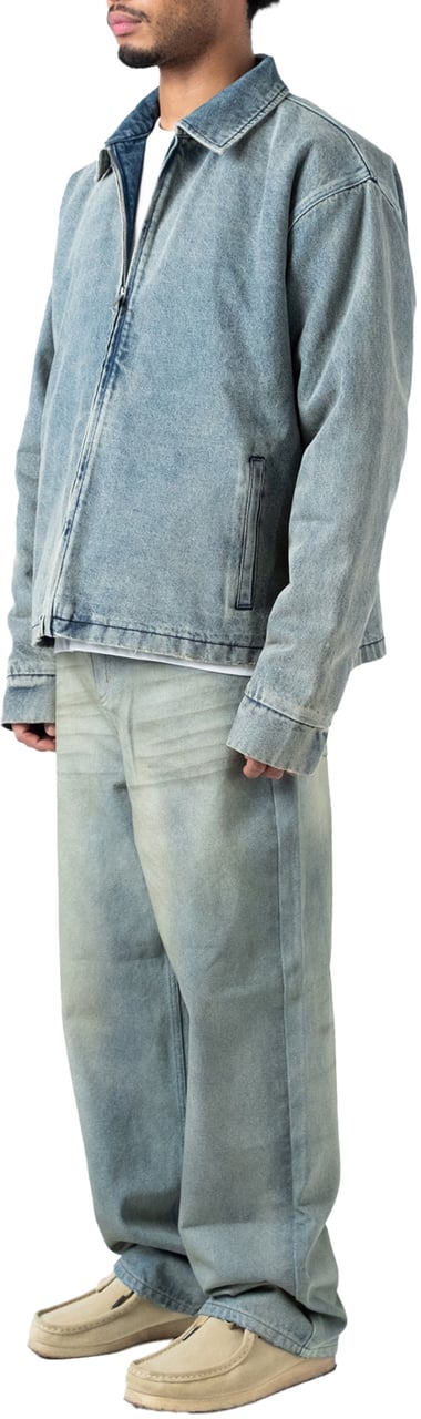 LUMI3RE Leather Patch ‘1933’ Jeans (Woman) Lichtblauw