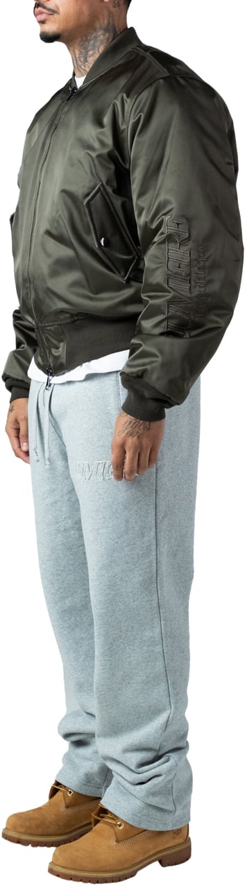 LUMI3RE Republique Nylon Bomber Jacket Green Groen