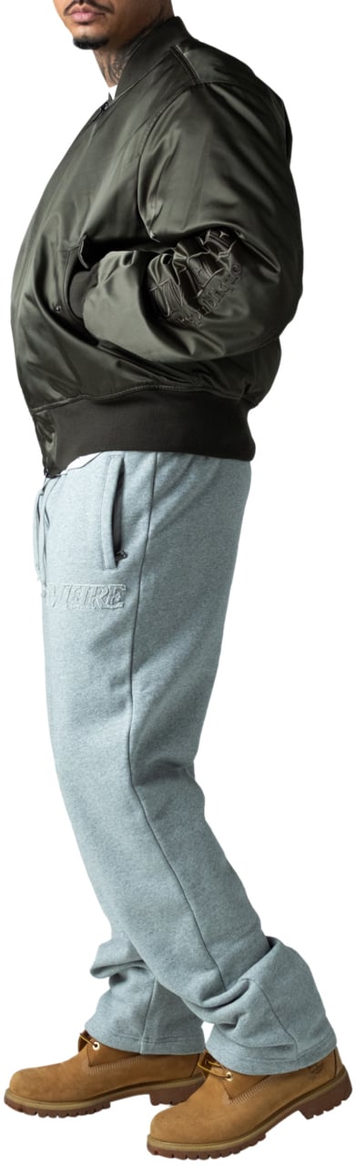 LUMI3RE Republique Nylon Bomber Jacket Green Groen