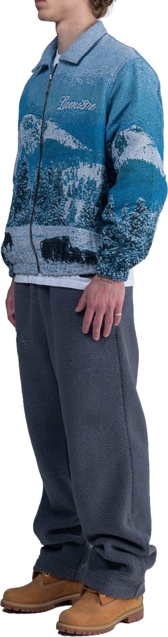 LUMI3RE Mountain Lake Jacquard Jacket Lichtblauw