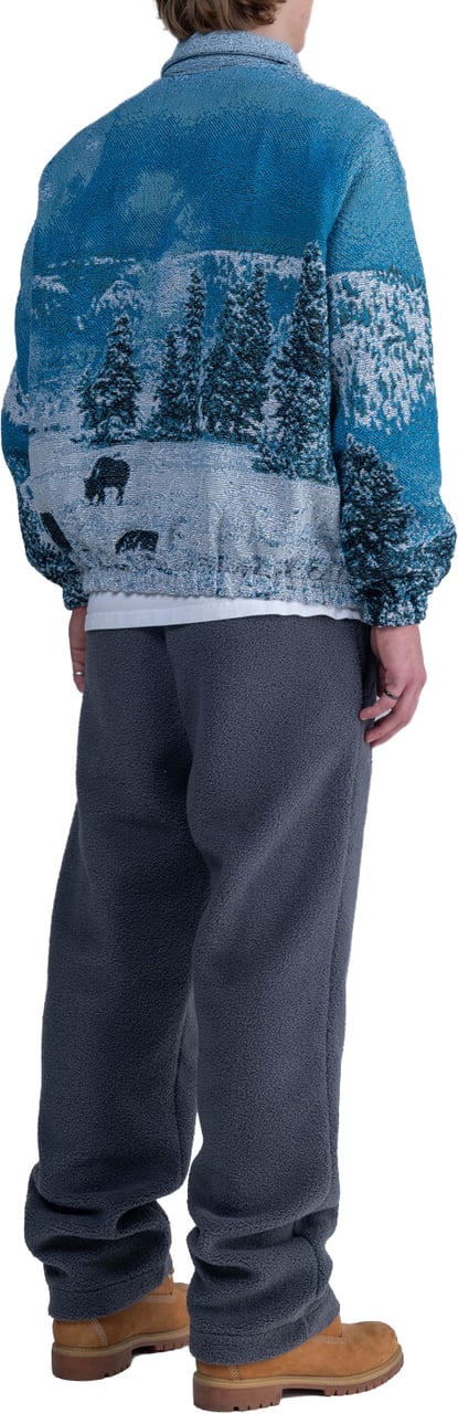 LUMI3RE Mountain Lake Jacquard Jacket Lichtblauw