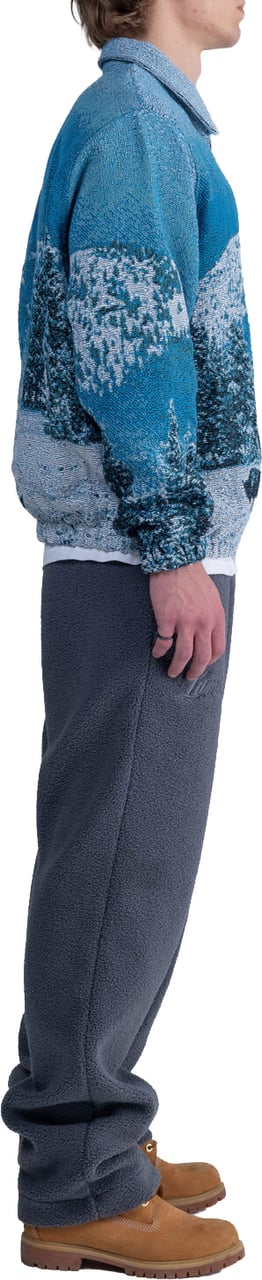 LUMI3RE Mountain Lake Jacquard Jacket Lichtblauw