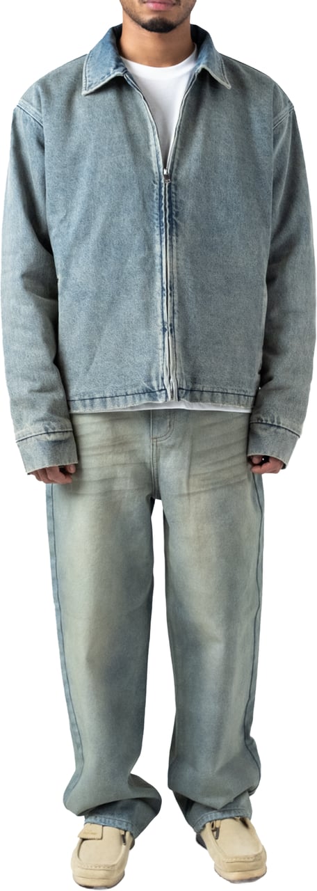 LUMI3RE Leather Patch ‘1933’ Jeans (Woman) Lichtblauw