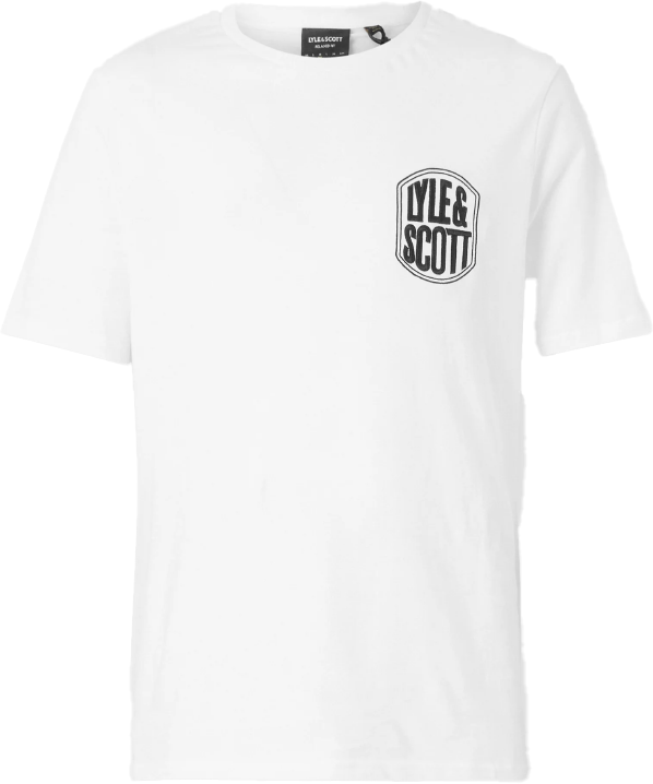 Lyle & Scott Lyle &amp; Scott Embroidered Badge Graphic T-Shirt Wit