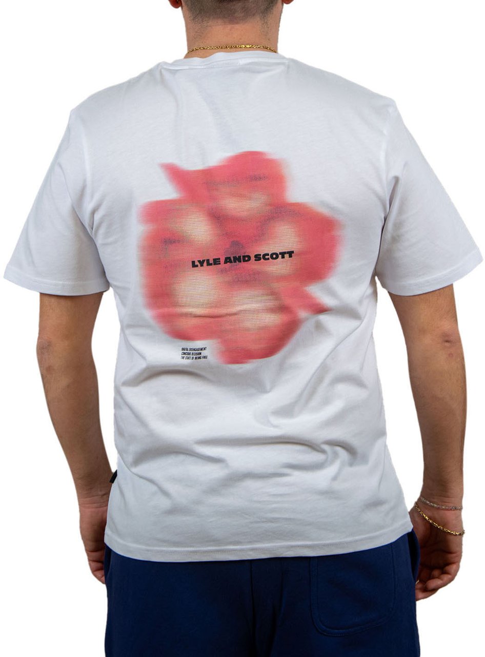 Lyle & Scott Lyle & Scott Motion Floral Graphic T-Shirt Wit