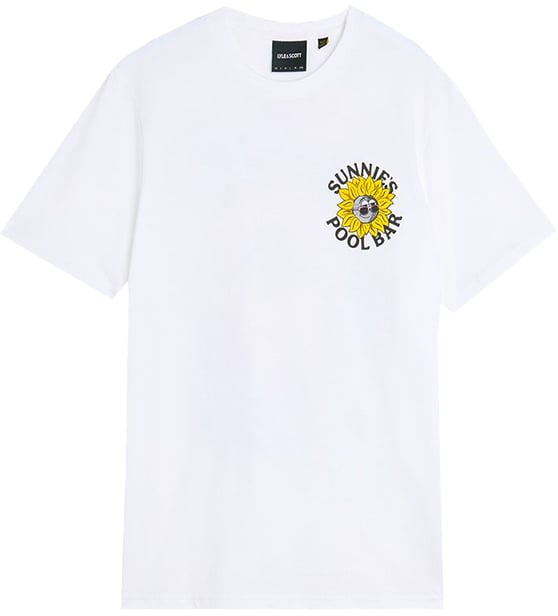 Lyle & Scott Lyle & Scott Sunnies Pool Bar Graphic T-Shirt Wit