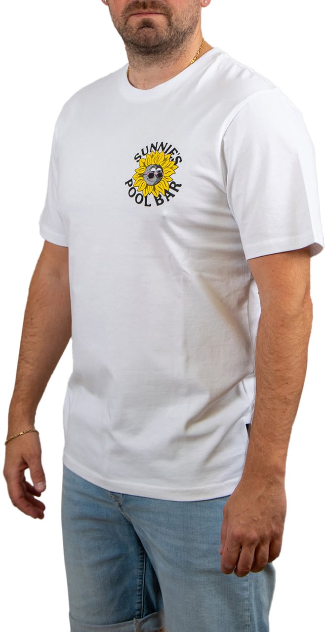 Lyle & Scott Lyle & Scott Sunnies Pool Bar Graphic T-Shirt Wit