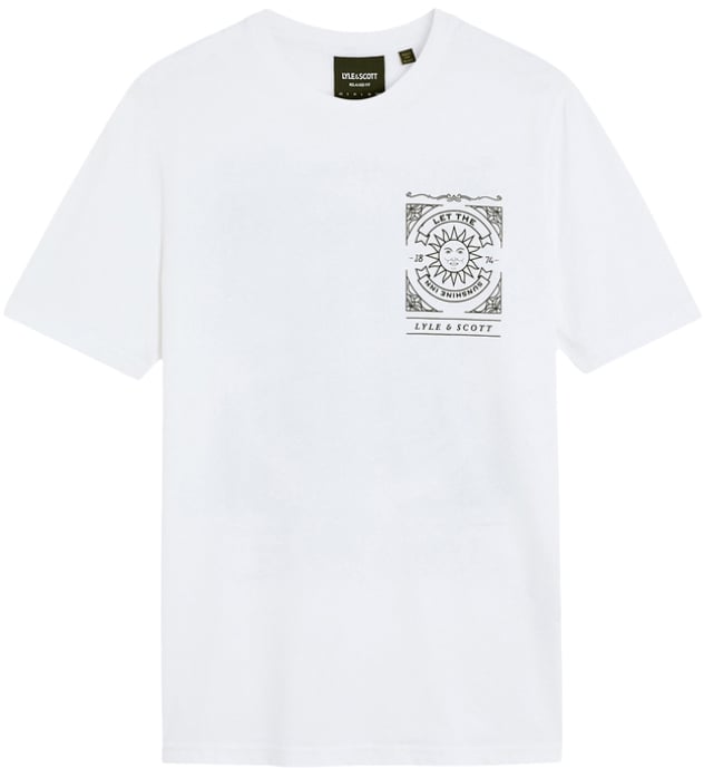 Lyle & Scott Lyle &amp; Scott Sunshine Inn Graphic T-Shirt Wit