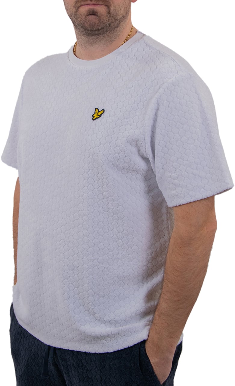 Lyle & Scott Lyle & Scott Honeycomb Towelling T-Shirt Wit