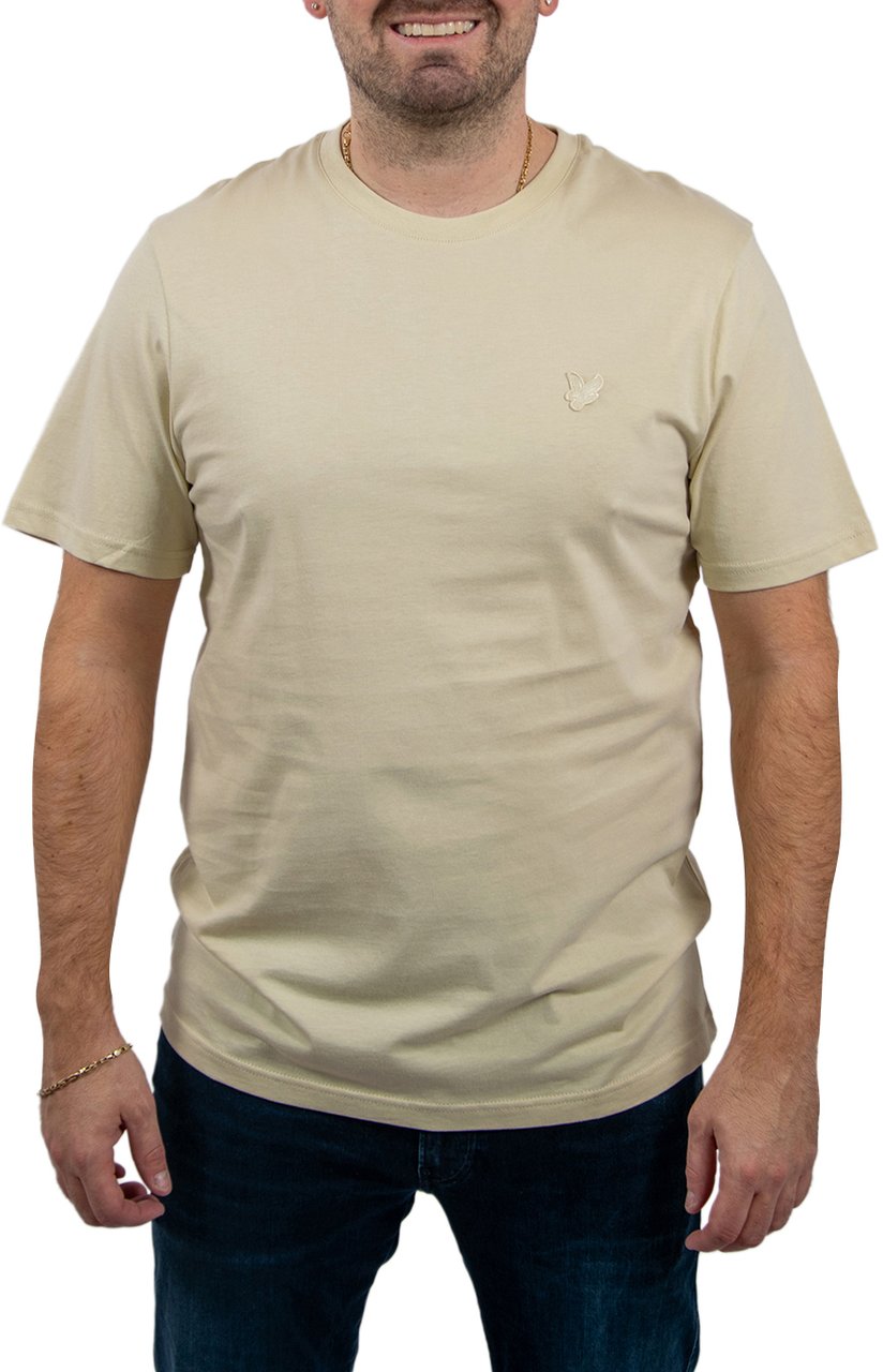 Lyle & Scott Lyle & Scott Plain T-Shirt Y033 Beige