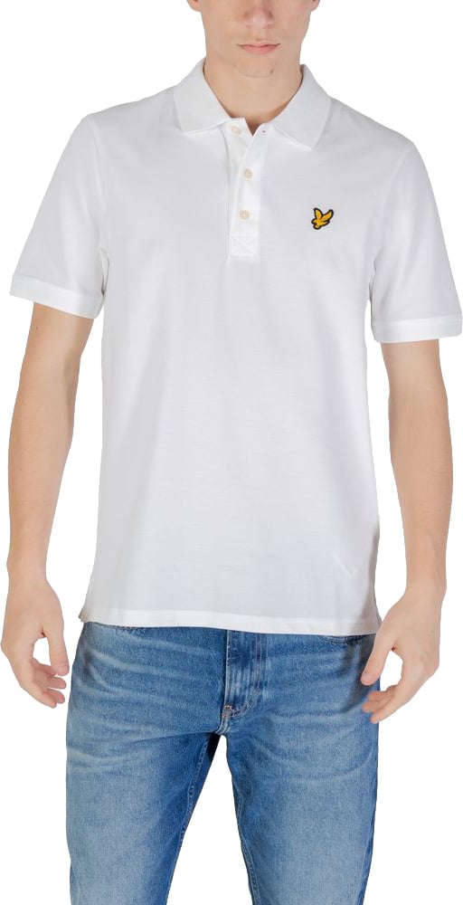 Lyle & Scott White Cotton Polo Shirt Wit