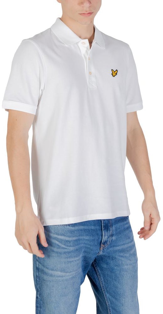 Lyle & Scott White Cotton Polo Shirt Wit