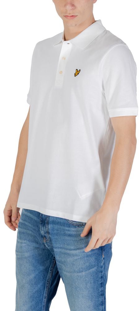 Lyle & Scott White Cotton Polo Shirt Wit