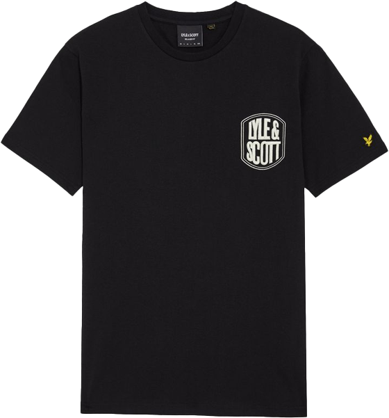 Lyle & Scott Lyle & Scott Embroidered Badge Graphic T-Shirt Zwart