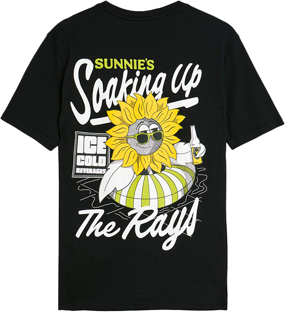 Lyle & Scott Lyle &amp; Scott Sunnies Pool Bar Graphic T-Shirt Zwart