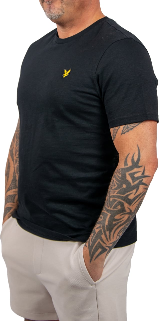 Lyle & Scott Fine Slub T-Shirt Zwart