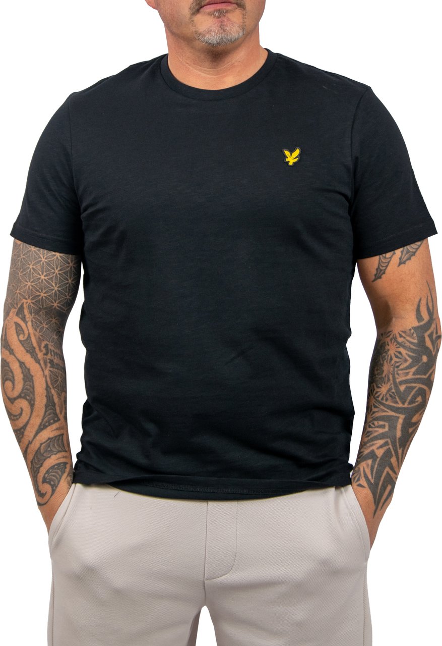 Lyle & Scott Fine Slub T-Shirt Zwart