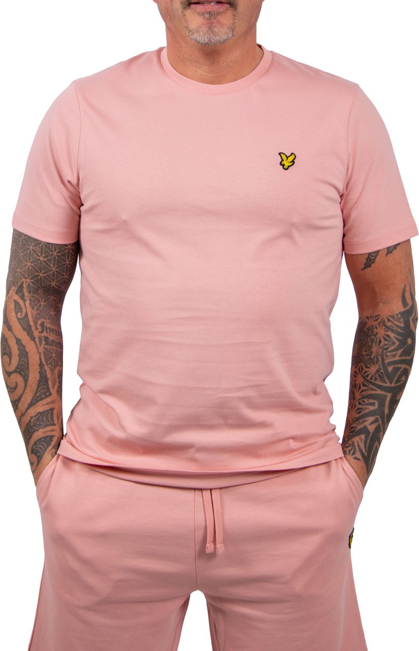 Lyle & Scott Plain T-Shirt Y120 Roze