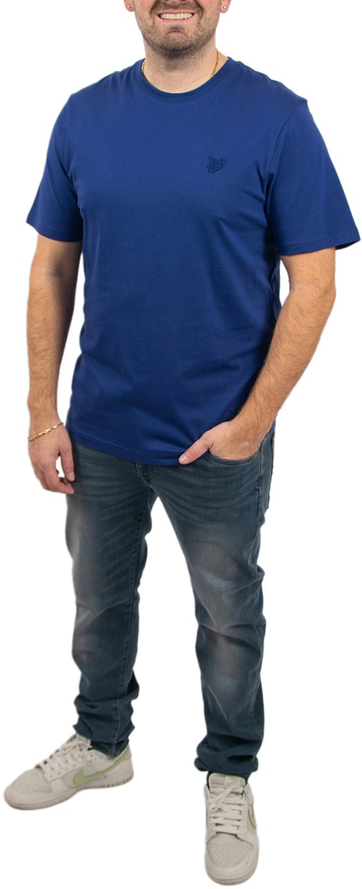Lyle & Scott Lyle & Scott Plain T-Shirt Y035 Blauw