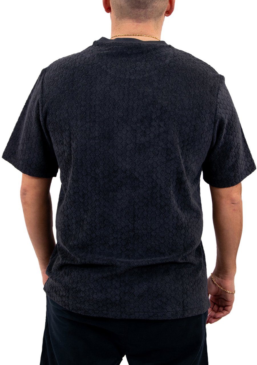 Lyle & Scott Lyle & Scott Honeycomb Towelling T-Shirt Blauw
