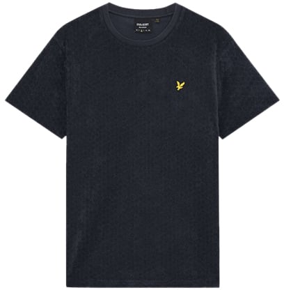 Lyle & Scott Lyle & Scott Honeycomb Towelling T-Shirt Blauw