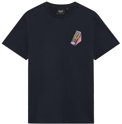Lyle & Scott Supermarket Embroidered T-Shirt Blauw