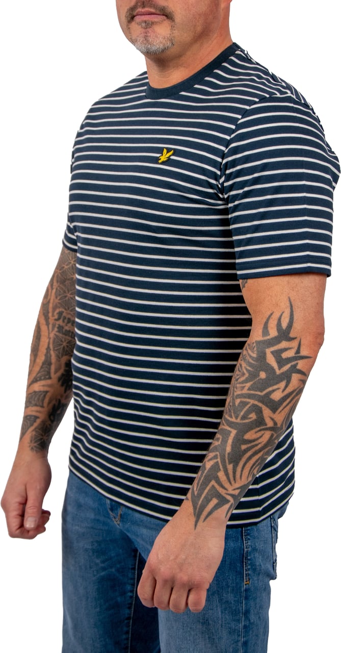 Lyle & Scott Lyle & Scott Pique Breton T-Shirt Blauw