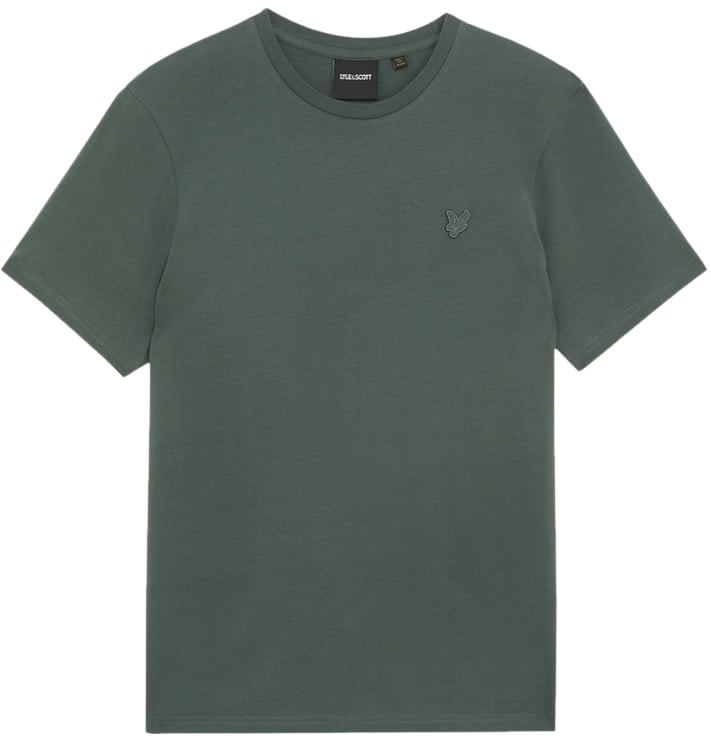 Lyle & Scott Lyle &amp; Scott Tonal Eagle Plain T-Shirt Groen