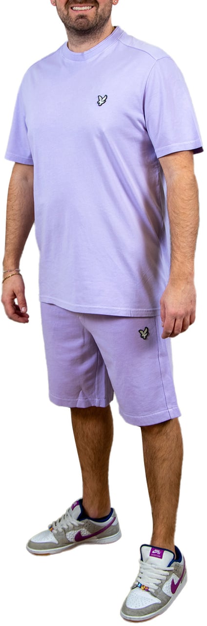 Lyle & Scott Lyle & Scott Natural Dye Crewneck T-Shirt Paars