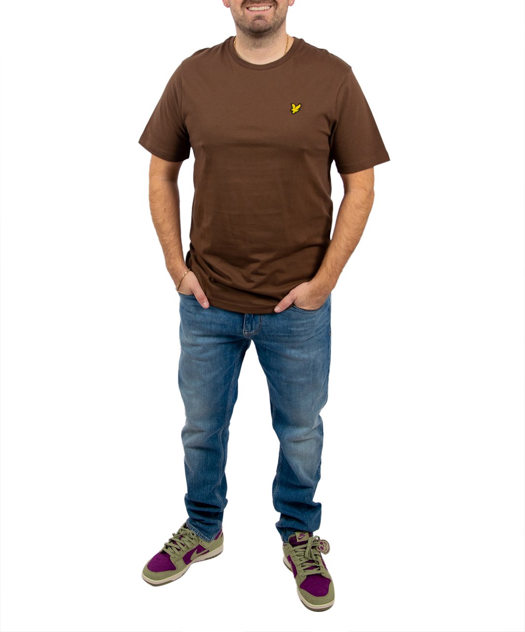 Lyle & Scott Lyle & Scott Plain T-Shirt Y045 Bruin